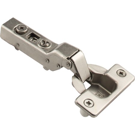 HARDWARE RESOURCES 110° Heavy Duty Partial Overlay Cam Adjustable Self-close Hinge with Press-in 8 mm Dowels 725.0179.25